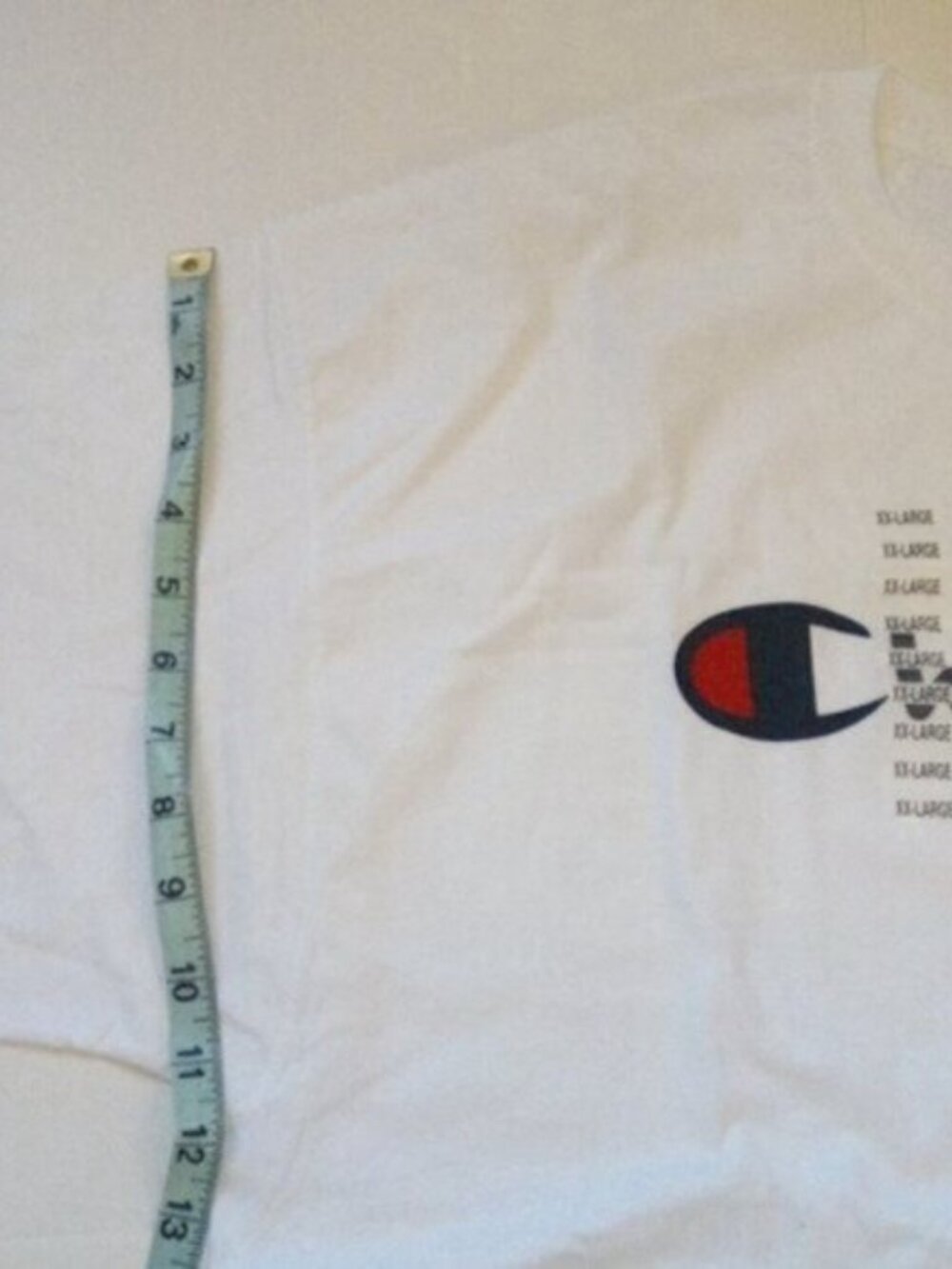 Champion Classic White T-Shirt – Men’s XXL | 100% Cotton Jersey | New With Tags - Picture 9 of 14